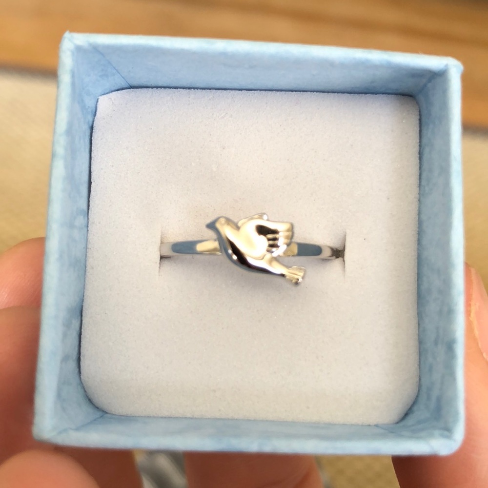 💕Beautiful Sterling Silver Dove Ring💕